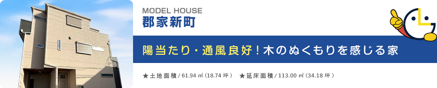 収納力アップ！ロフト付き2階建ての家