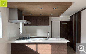 ２階キッチン正面